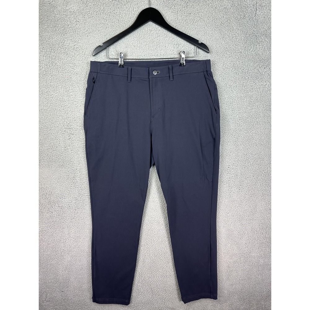 Public Rec Pants Mens 36x32 Navy Performance Stretch Athletic Golf Travel Casual - Picture 2 of 11